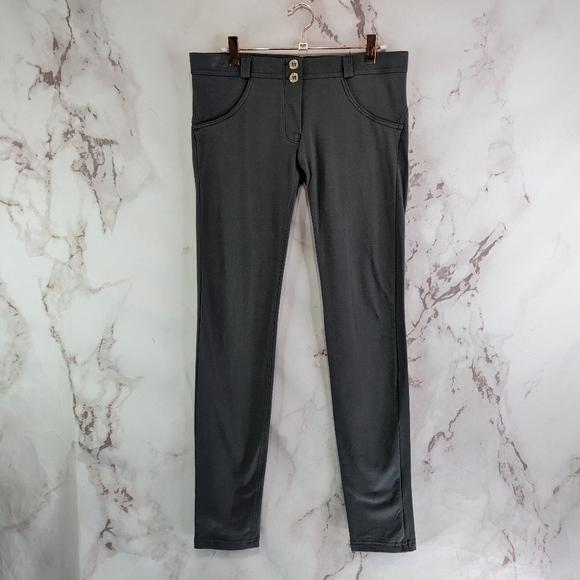 Freddy Pant Womens 8 Large Gray WR UP Booty Lifting Legging Skinny Low Waisted - Picture 1 of 13